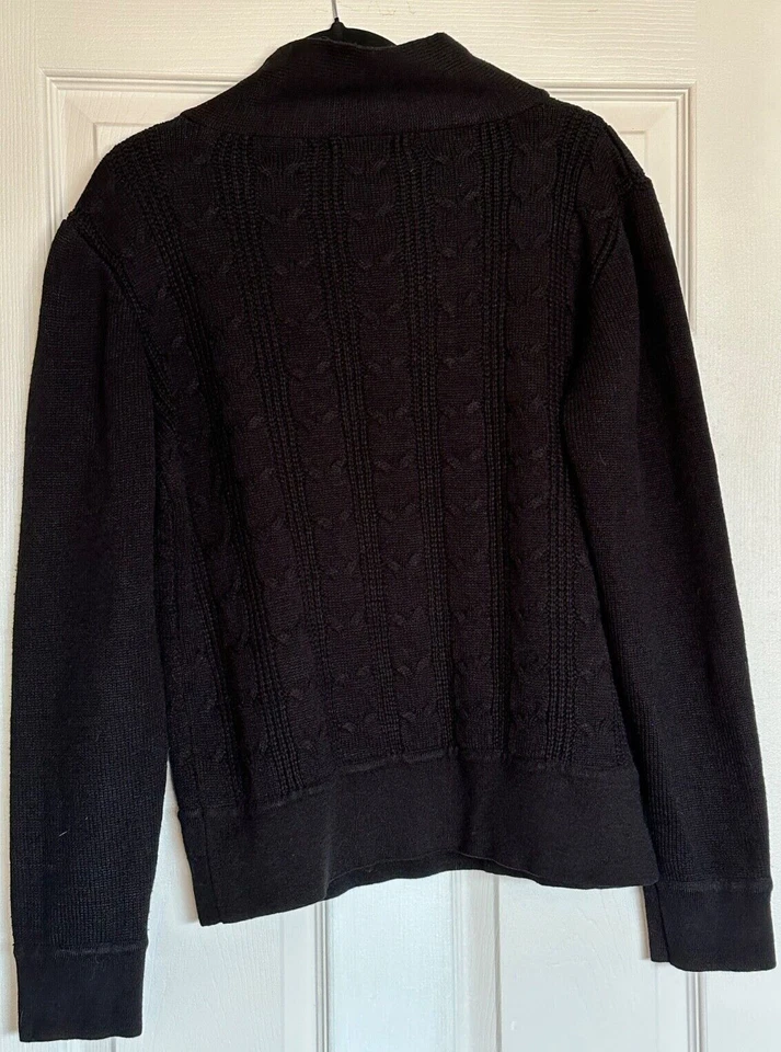 Dablju by Jiniy Men's Black Cowl Neck Sweater Size XL - Imagem 2 de 4