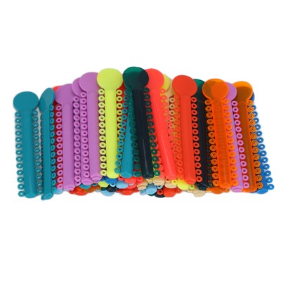 40pcs Teeth Braces Ligature Ties Plastic Colorful Dental Elastic Ligature Ti