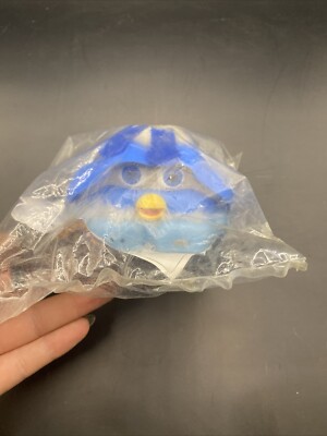 McDonalds Happy Meal Spielzeug - Shelby & Furby 2001 - Weiß, Marine & Blau Furby - Neu