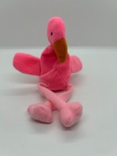 TY Beanie Babies 1993 Mini Pinky the Pink Flamingo Plush Toy Retired No Tag