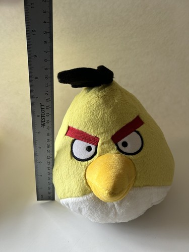 Peluche imbottito animale ANGRY BIRDS Grande 8" alto uccellino giallo ""CHUCK - Foto 8 di 10