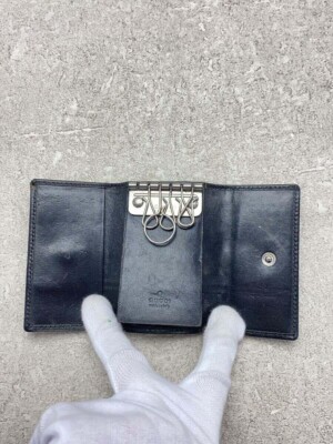 GUCCI ブラックレザーキーケース 大特価⭐︎GUCCI ブラック レザーキーケース
