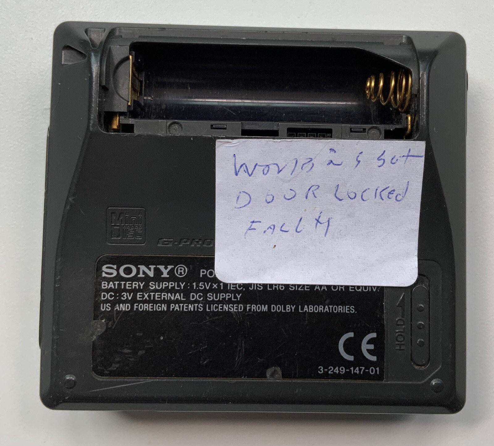 Sony MZR410 MD Walkman Portable MiniDisc Player Recorder READ