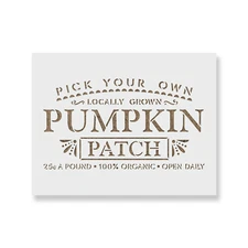 Pumpkin Patch Stencil - Durable & Reusable Mylar Stencils