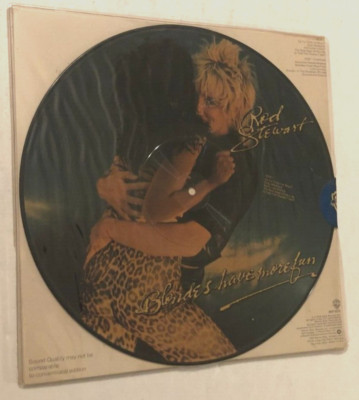 Rod Stewart Blondes Fun BSP 3276 Warner Bros. Vintage 70s Picture Disc Vinyl New