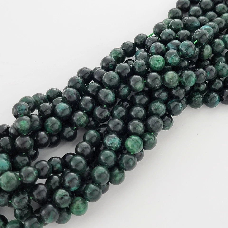 Cuentas redondas lisas de piedras preciosas genuinas de alta calidad 6 mm 8 mm 10 mm Foto 4 de 4