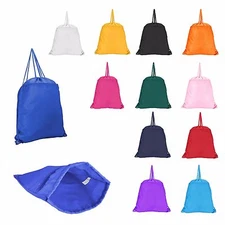Original Drawstring Backpack Tote Sock Sack Pack Bag Dual Drawstrings