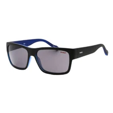 New Hugo HG 0176/S 00VK IR Matte Black/Blue/Grey 58-16-140 Sunglasses