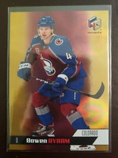 2020-21 Bowen Byram Rookie Hologrfx GOLD Upper Deck Extended Series Hockey...