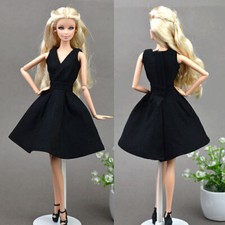 Black Little Dress Doll Dresses Classical Evening Dress Clothes For 11.5in Doll