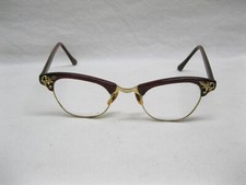 Vintage Art Craft Ladies Womens Cat Eye Glasses Prescription Bifocal