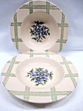 (3) Pfaltzgraff  ( 9")  Round Vegetable Bowl Garden Party