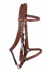 New Argentina Cow Leather Horse Halter Bridle Combo Trail Riding E-118