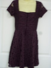 Aeropostale Dress Medium Purple Lace