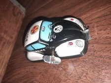 Yone Vtg Made In Japan Police Vw Bug Tin Toy Car Volkswagen Vintage Wind Up