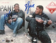 MARTIN LAWRENCE WILL SMITH SIGNED AUTO BAD BOYS 11X14 PHOTO AUTHENTIC BECKETT