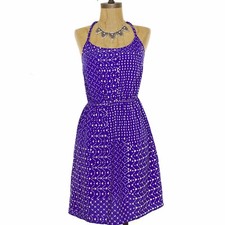 Soprano Nordstrom Mini Dress Size S Racerback Braided Straps Blue Casual NEW  B2