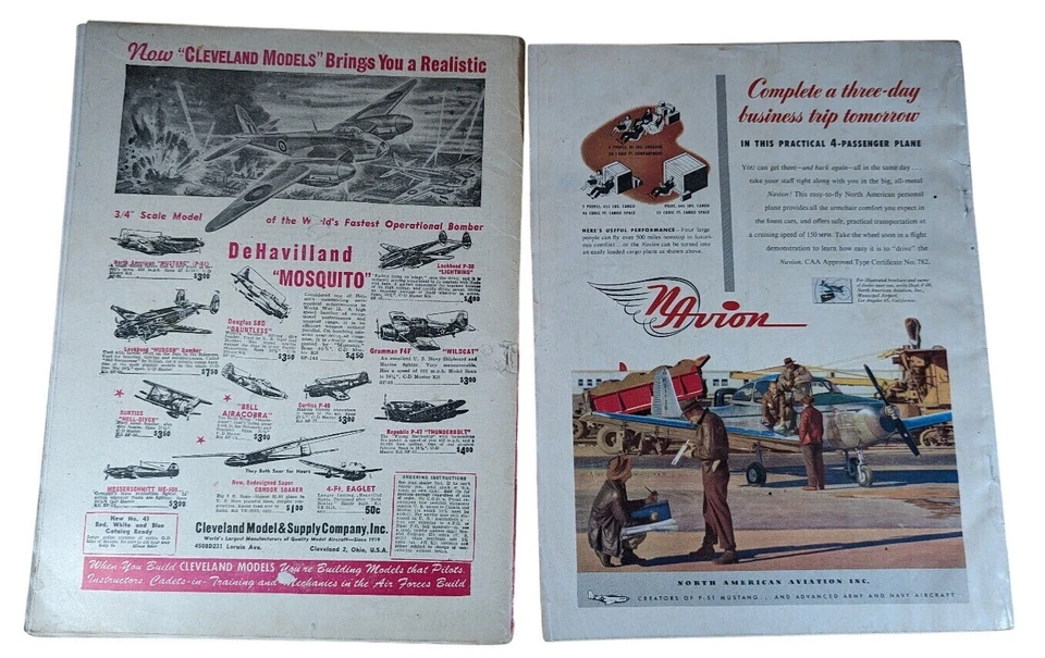 Flying Aircraft Age Aviation Magazines April 1947 Vintage Rare Lot Pilot Collect Foto 3 de 4
