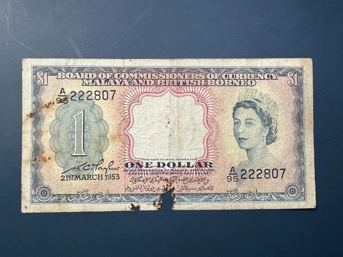 曾流通1953 纸币马来西亚纸币| eBay