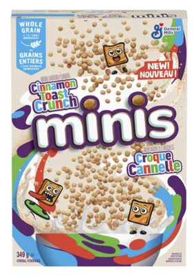 Cinnamon Toast Crunch Minis Breakfast Cereal, 349g EXPIRY AUG 9 2025