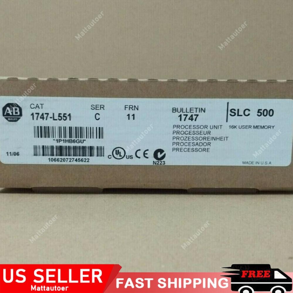 AB 1747-L551 /C SLC CPU Processor Unit Module Allen Bradley US Free Tax