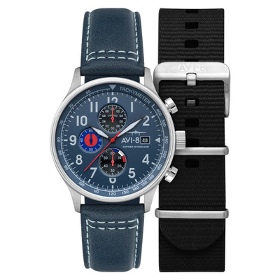 AVI-8 Hawker Hurricane Classic Stainless Steel 43.5mm Japanese Quartz Wristwatch
