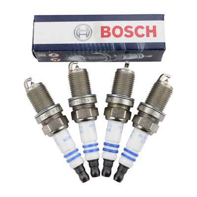 4 x VW/For Audi Turbo 1.8T SPARK PLUGS/Exact OEM 4 Piece Set Double Platinum