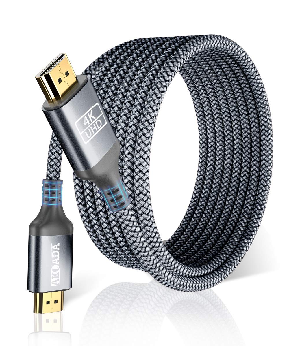 4K HDMI Cable 30FT High Speed 18Gbps Nylon Braided 4K@60Hz HDR-image