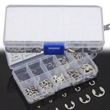 120x E Clips C Circlip Retaining Ring Stainless Steel Assorted 1.5mm to 10mm Kit