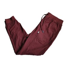 VRST Commuter Slim Fit Jogger Pants Mens Medium Burgundy Red Activewear