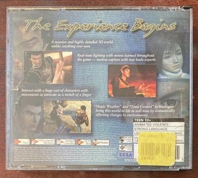 SHENMUE Dreamcast All Discs And Manual, No Passport Authentic