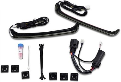 Custom Dynamics Low Profile Bagz LED Saddlebag Lights Smoke #CD-LP-BCM-S