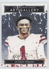 2021 Sage Premier Draft Art Gallery Justin Fields #AG-27 1fa0