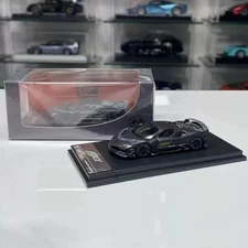 DCM&TPC 1:64 Hardtop Matte Black Mansory SF90 F9XX Stradale Alloy Car Model