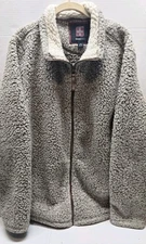 Swiss Tech Sweater JacketZip Up Brown Sweater  With Pockets Men’s L 42-44