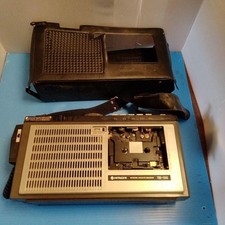 HITACHI TRK-1500 Vintage Cassette Recorder Japan w/ Case FOR PARTS AS-IS From JP