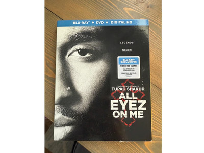 All Eyez Eyes On Me: Tupac 2Pac Shakur NEW BLU-RAY SLIPCOVER + DVD + DIGITAL HD