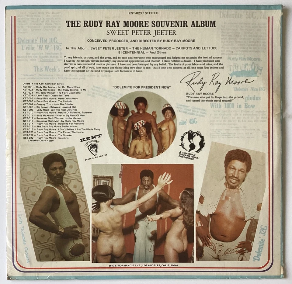 RUDY RAY MOORE ~ Sweet Peter Jeeter *SEALED* Orig 1977 RARE XXX Comedy NUDE LP - Image 2 of 4