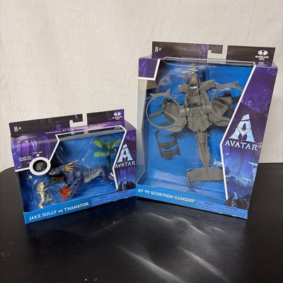 Avatar World of Pandora AT-99 Scorpion Gunship & Jake Sully/Thanator Mcfarlane