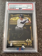 2025 Bowman Draft Dax Kilby Chrome Prospect Auto -Gold Ink PSA 10 POP 4 6/15