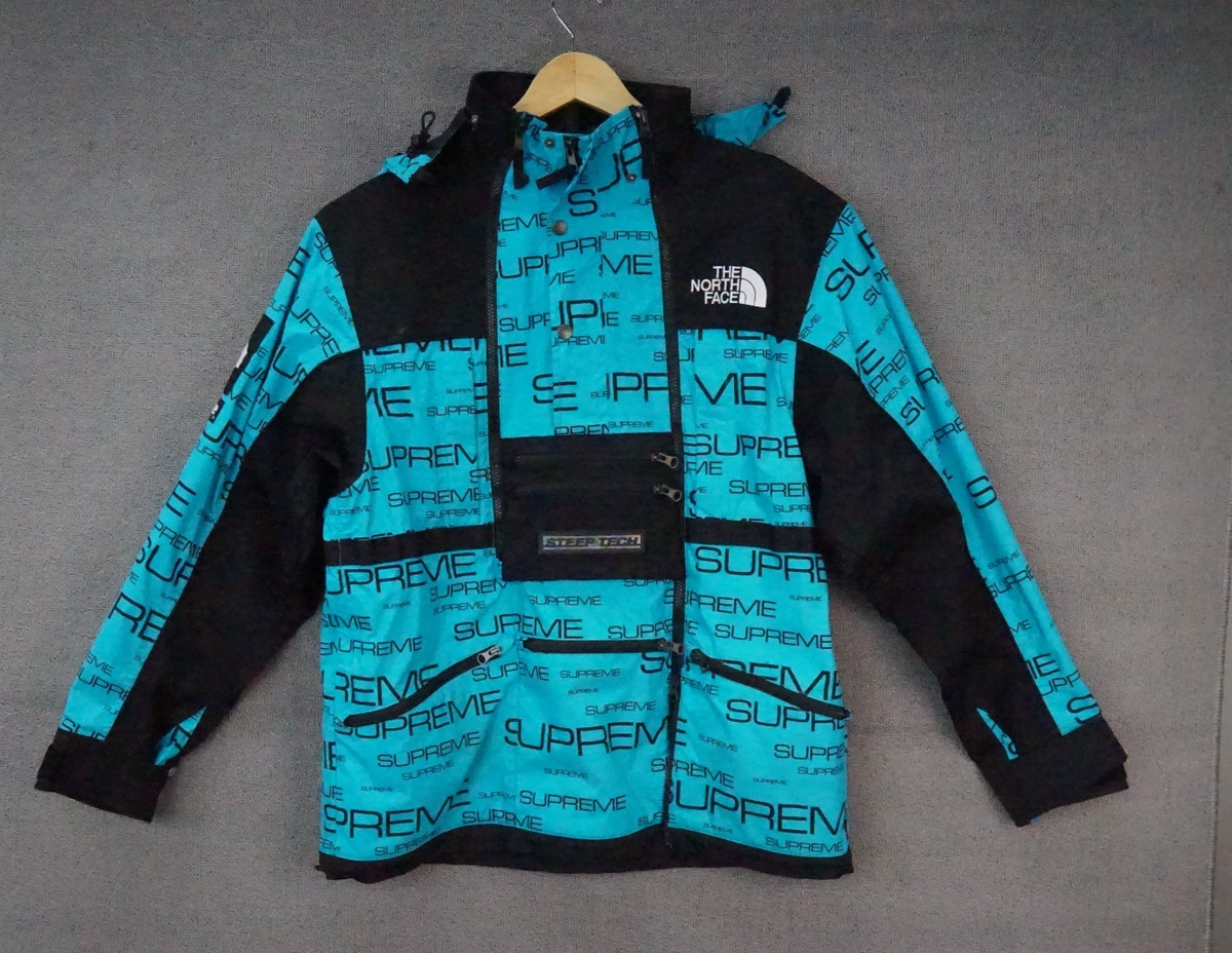 Supreme x The North Face Steep Tech Apogee Jacket Teal Blue size