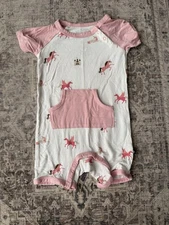 Kyte Baby Unicorn Shortall 12-18 Months