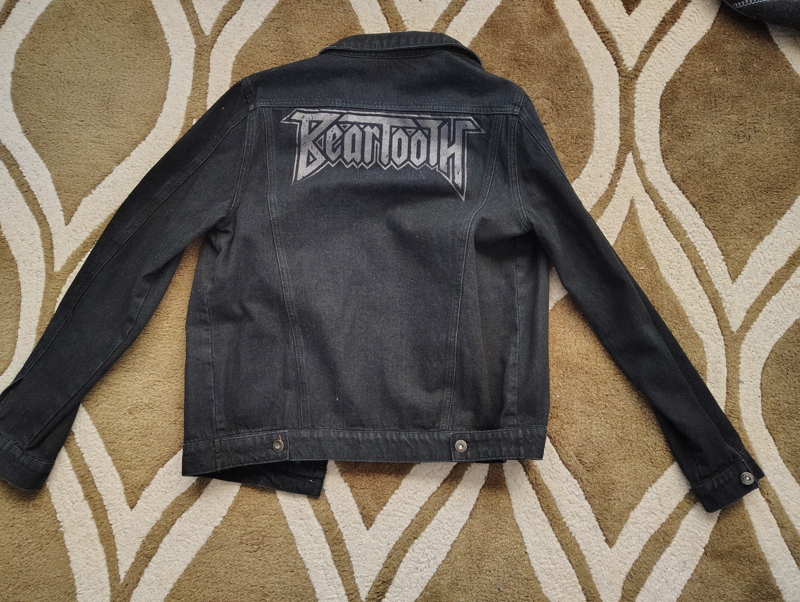 Beartooth Black Denim Jacket - Medium - image 1