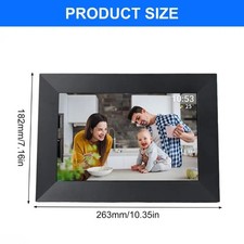 10.1 Inch WiFi Digital Photo Frame 32GB HD Touch Screen Auto Rotate Cloud Smart