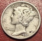 1930-S Mercury Dime. Better Grade. Free Shipping