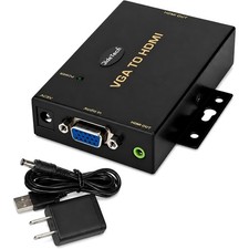 VGA to HDMI Converter Audio Adapter 1080P Digital Signal Active Conversion