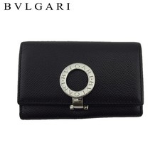 BVLGARI Key holder black Women 30422 Authentic secondhand