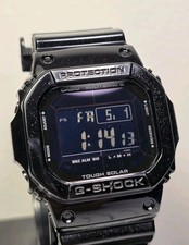 CASIO G-SHOCK GW-M5610BB Tough Solar Radio 6 Band Men's Watch Black Glossy Mint