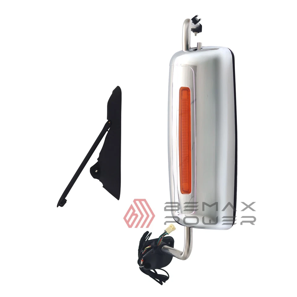 Пара хромированных дверных зеркал с подогревом для 2013-17 International Harvester Prostar LH+RH - Изображение 3 из 4