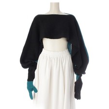 ISSEY MIYAKE 80s 1981 wool Brush tag deformation bolero gloves knit tops Tur...